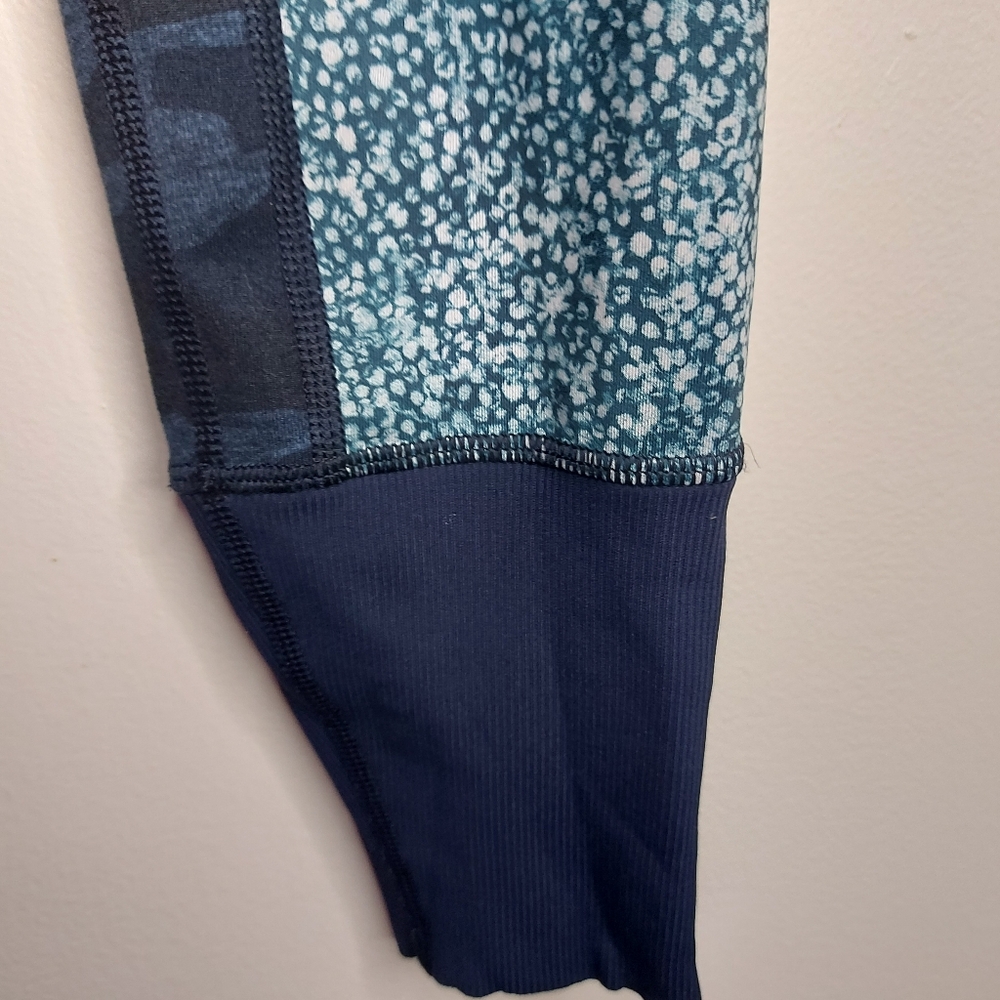 Lululemon Wunder Under Sashiko Patch Camo Inkwell Navy Blue Camo Leggings - Picture 4 of 11